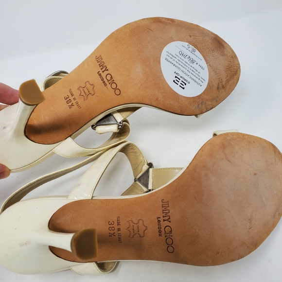 Jimmy Choo White Patent Pumps - Picture 8 of 8